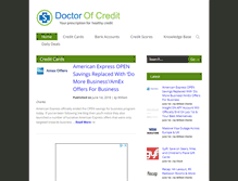 Tablet Screenshot of doctorofcredit.com